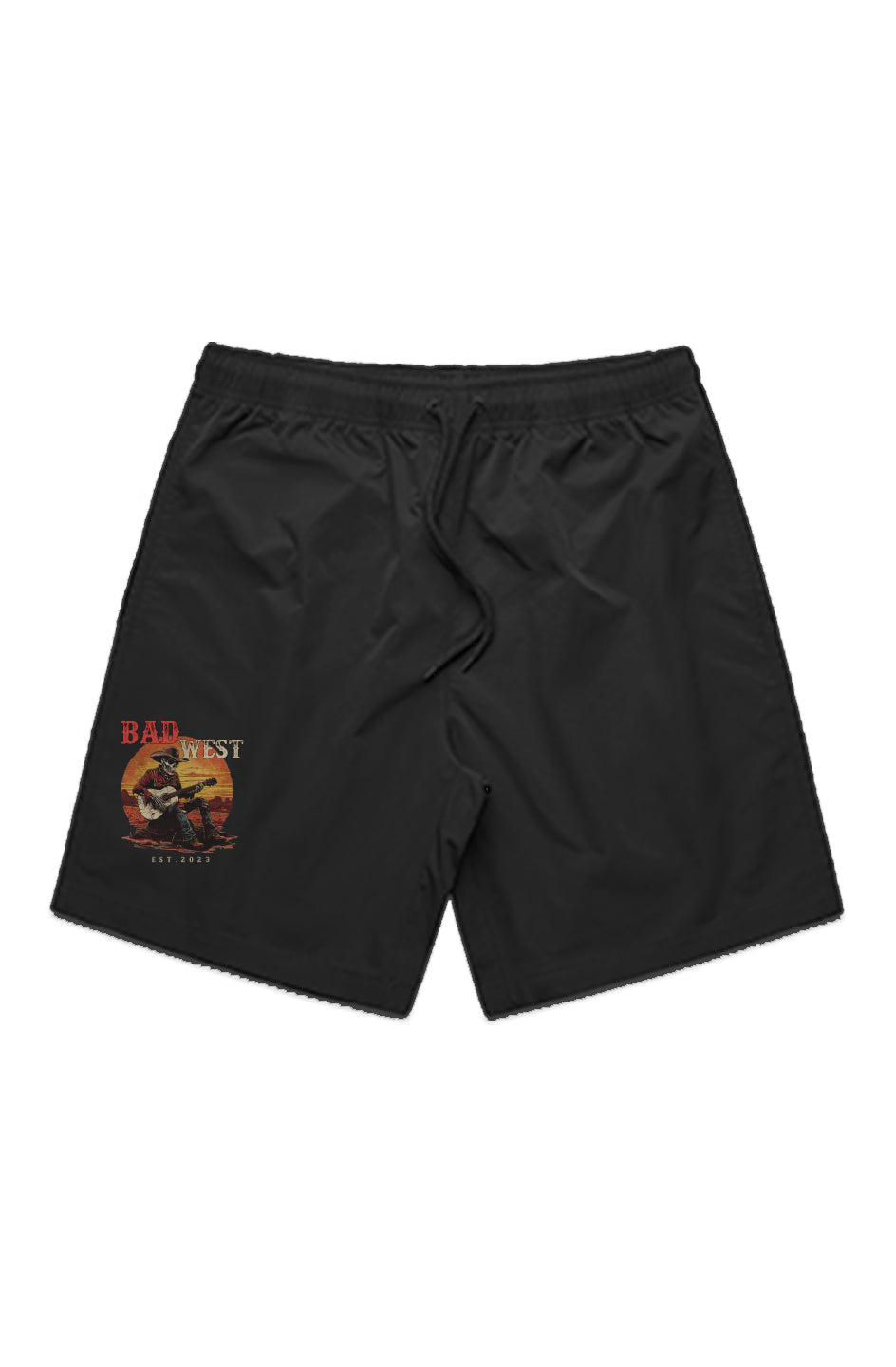 Blk Skull MENS TRAINING SHORTS