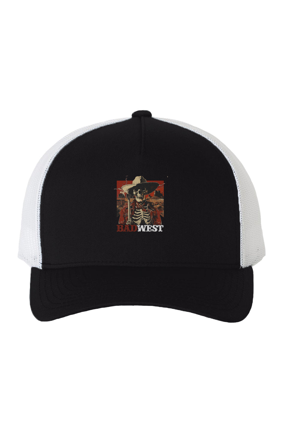 Smoking Gun - Retro Trucker Cap - Black/White