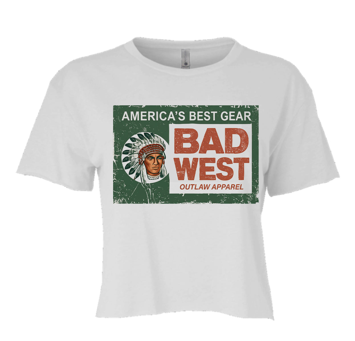 America's Best - Festival Womens Cali Crop - White