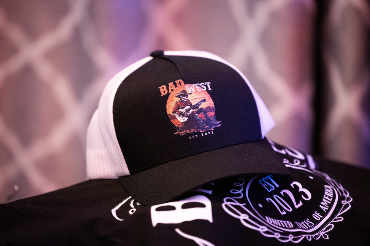 Skull Cowboy Retro Trucker Cap