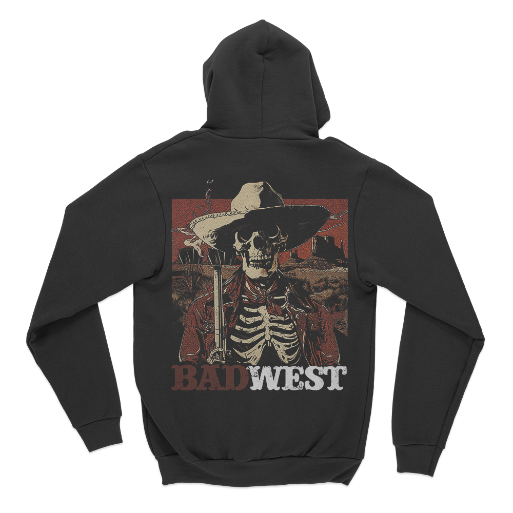 Smoking Gun zipper Hoodie - Black