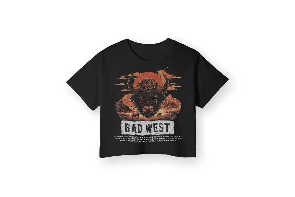 Buffalo - Women's Crop - Black