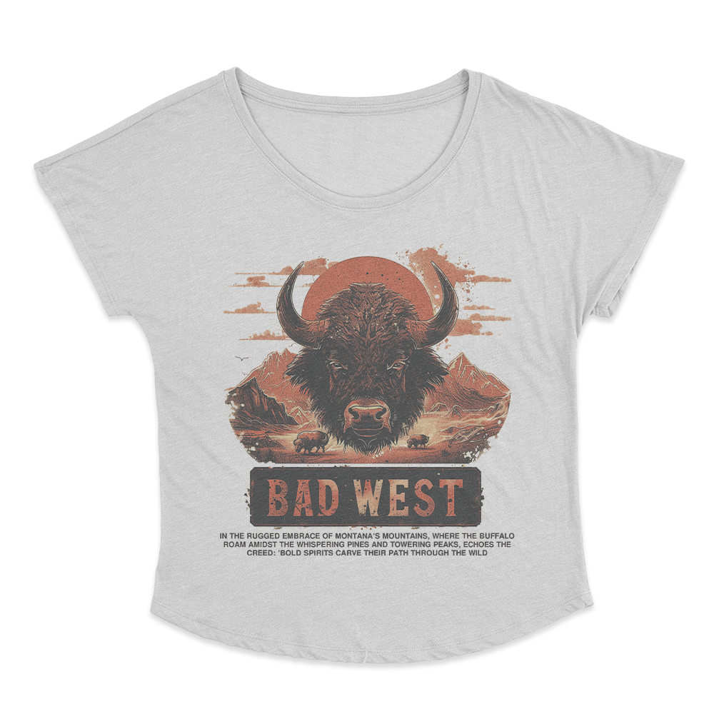 Buffalo - Women's Micro Rib Baby Tee - White
