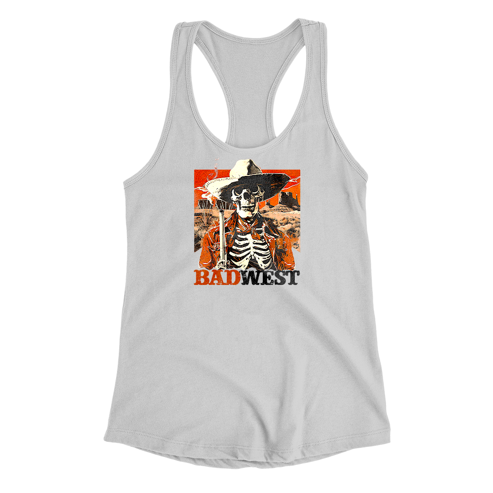 Smoking Gun - Women's Racerback Tank - White