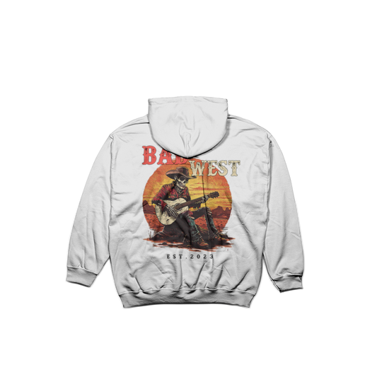 Skull cowboy hoodie White