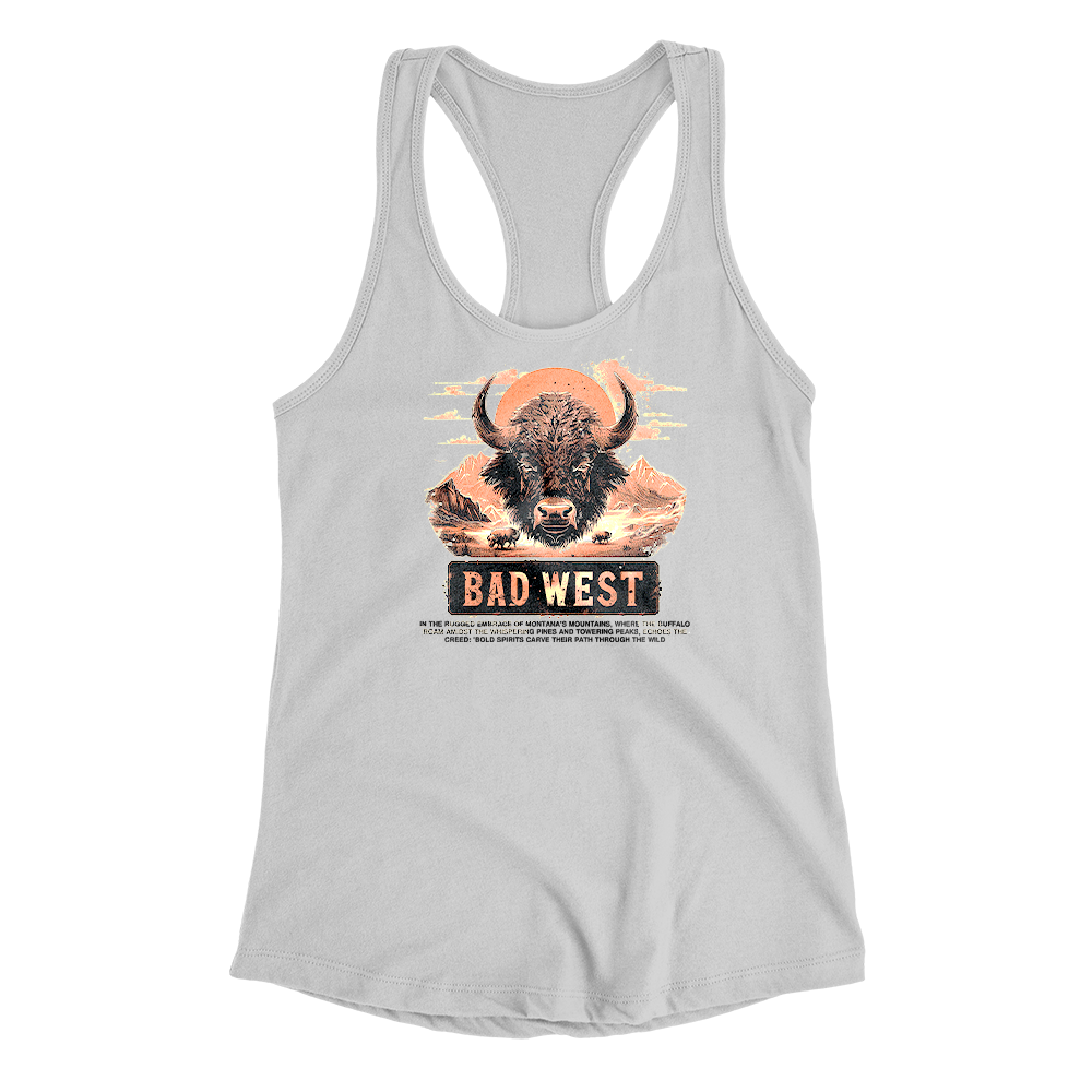 Buffalo - Racerback Tank - White
