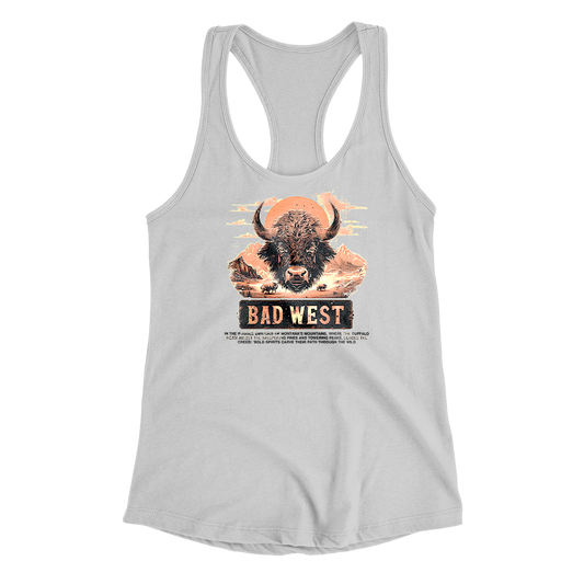 Buffalo - Racerback Tank - White