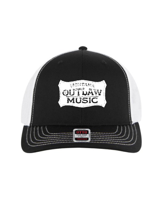 MT Outlaw Music Hat - Black & White
