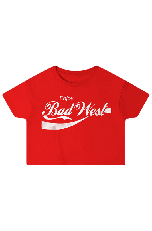 Enjoy BW - Crop Top - Red