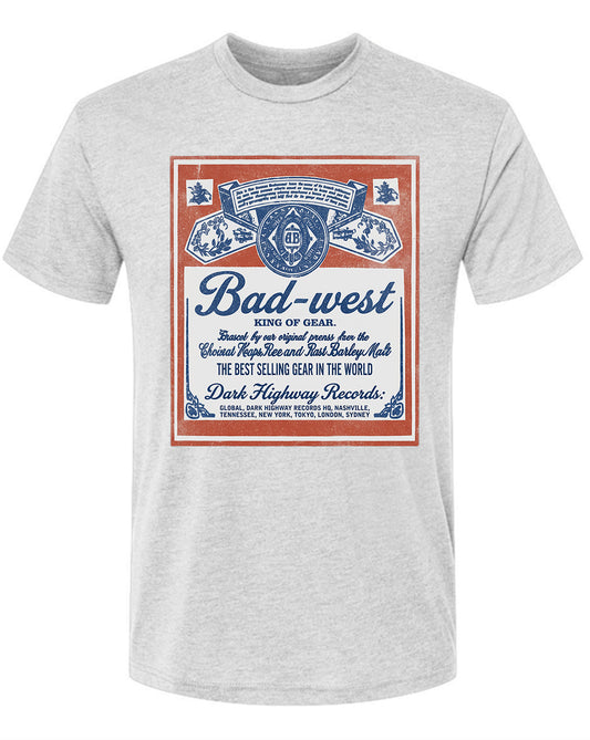 King of GEAR - Triblend Short Sleeve Crew - White