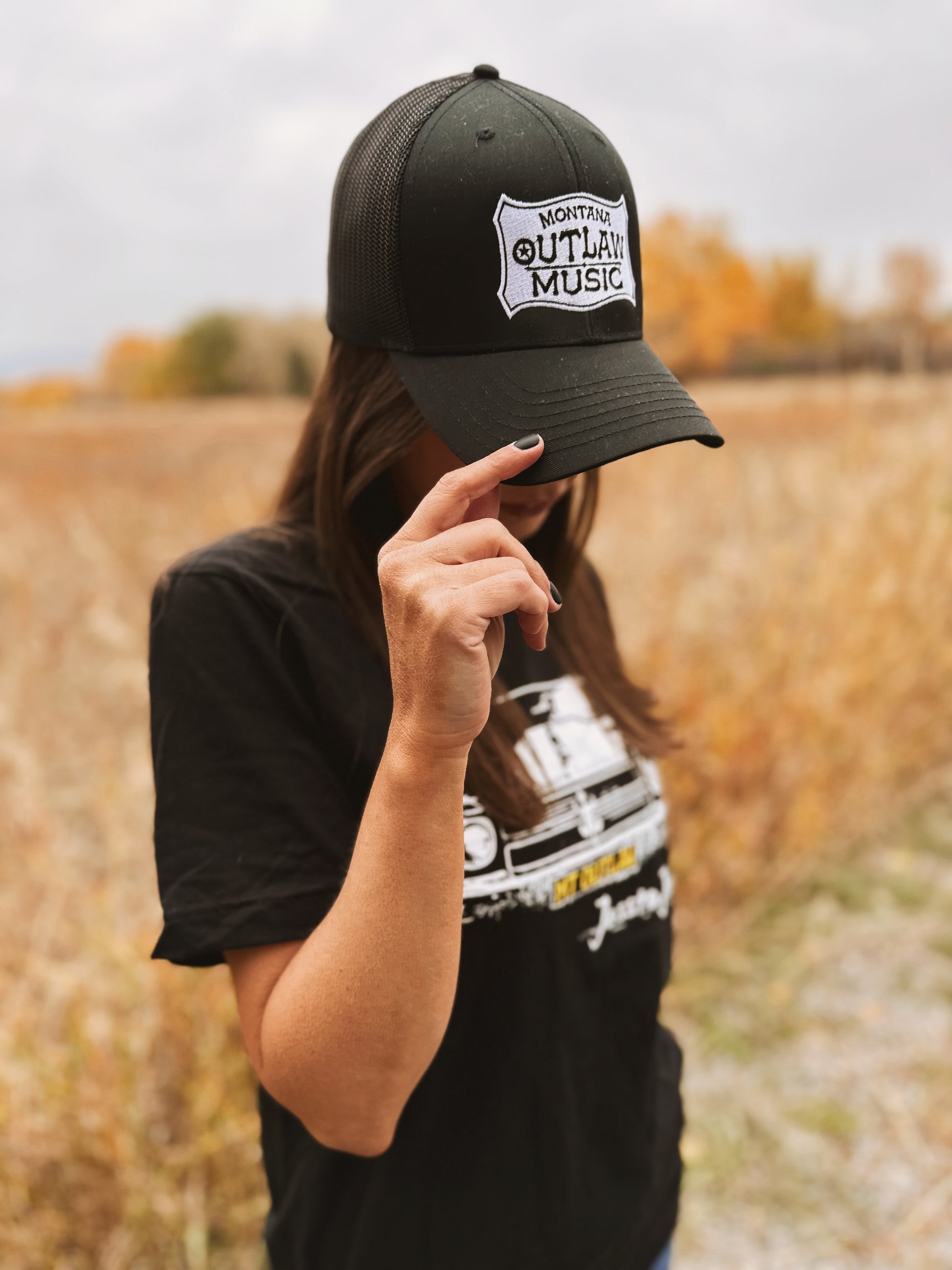 MT Outlaw Music Hat Black Black Jessta James