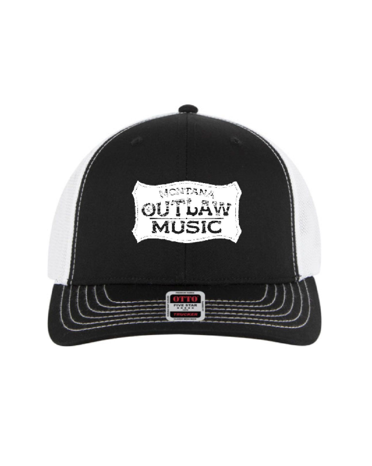 MT Outlaw Music Hat Black & White Jessta James
